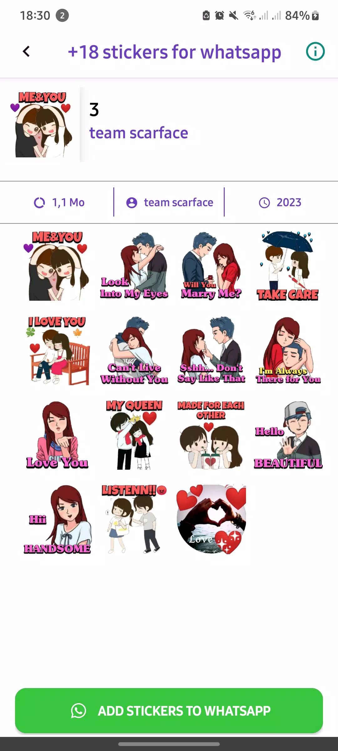 +18 Stickers For WhatsApp應用截圖第2張