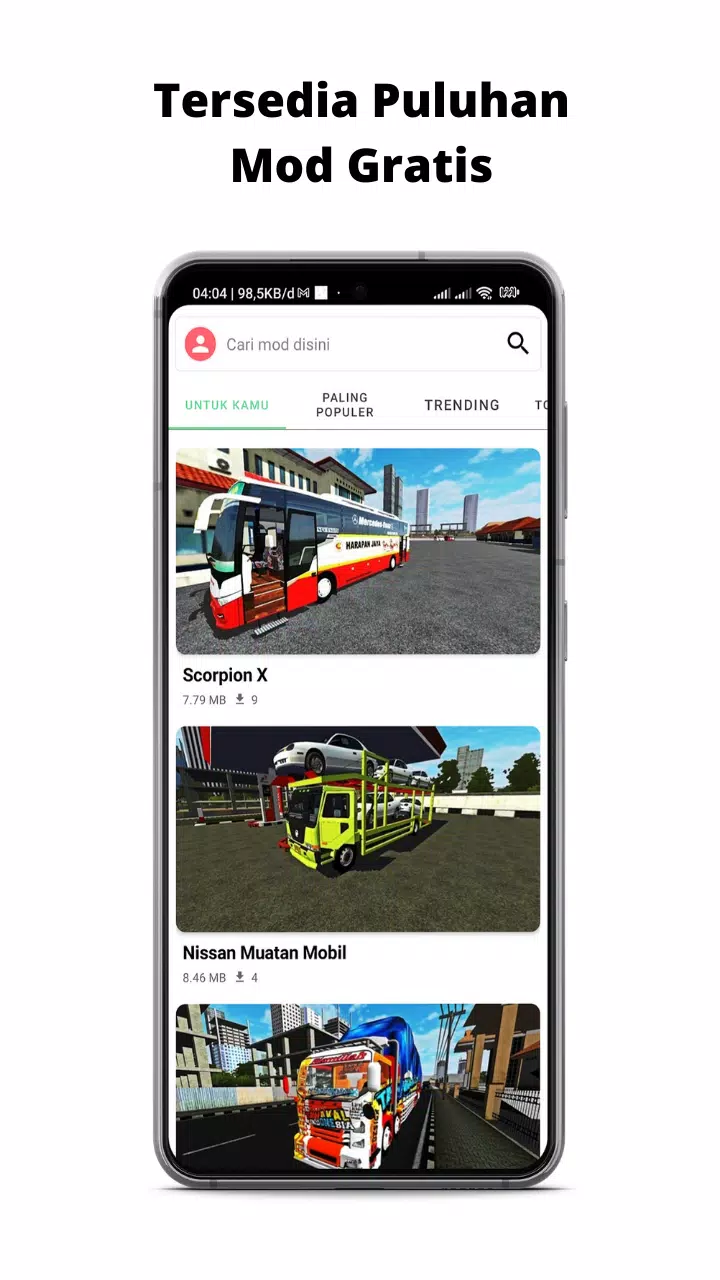 Mod BUSSID Truk Canter Tawakal स्क्रीनशॉट 1