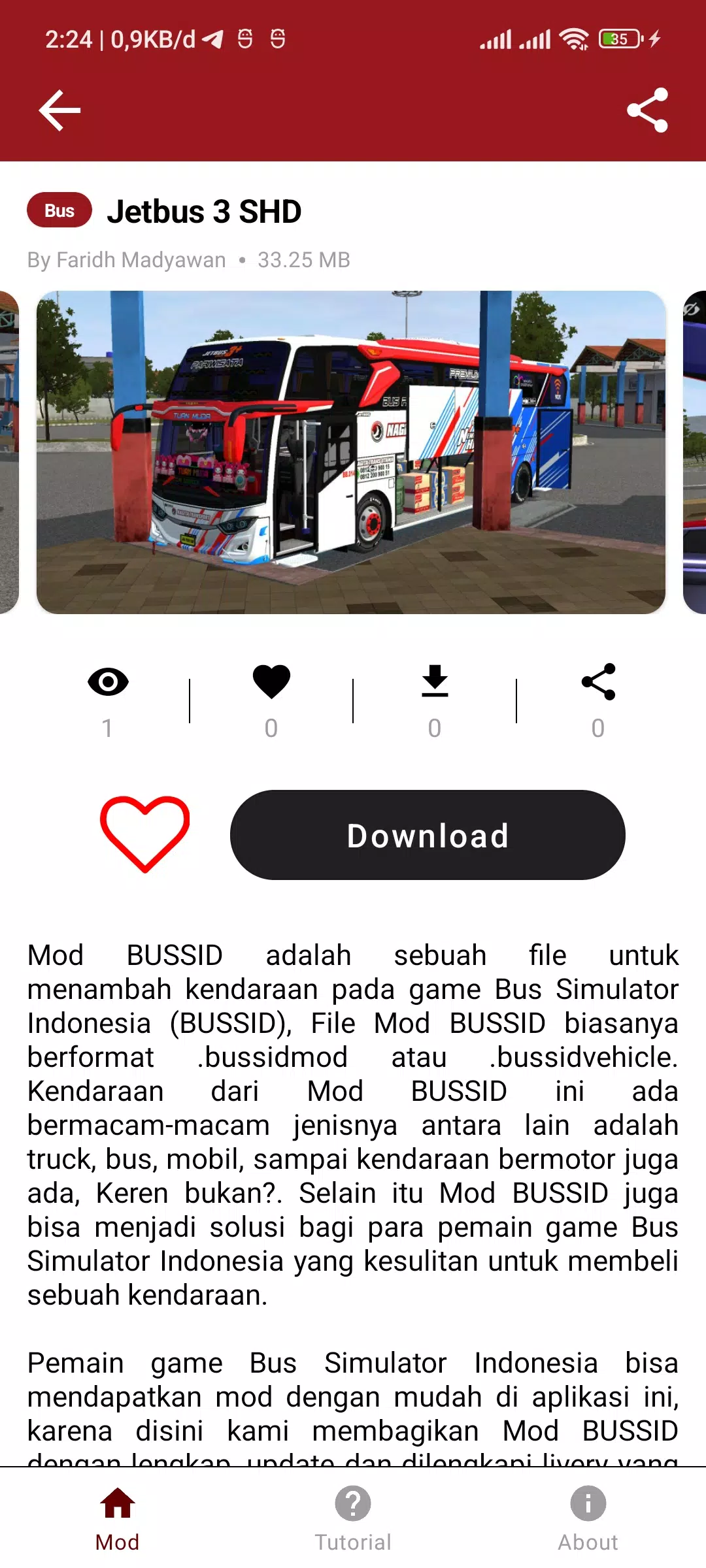 Mod Bus Simulator Basuri Capture d'écran 3