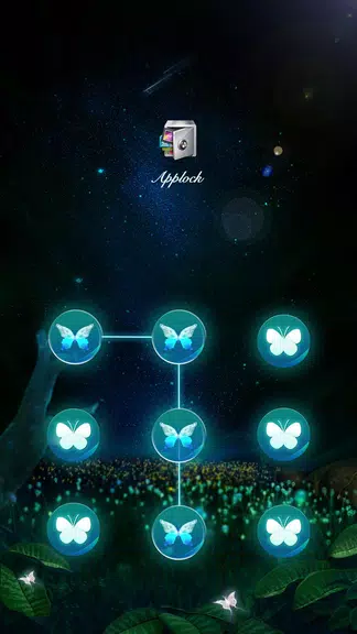 AppLock Theme Flying Butterfly Captura de tela 0