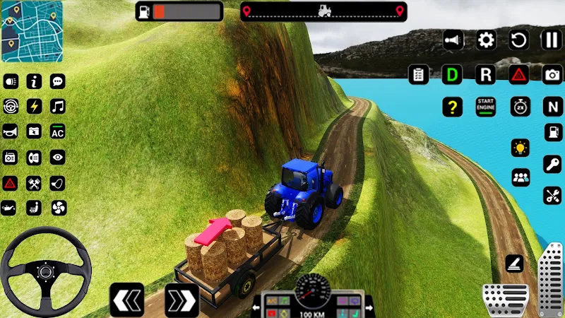 Tractor Trolly Driving Games Captura de pantalla 2