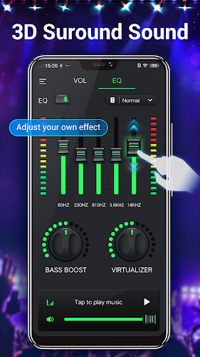 Equalizer & Bass Booster,Music Ảnh chụp màn hình 1