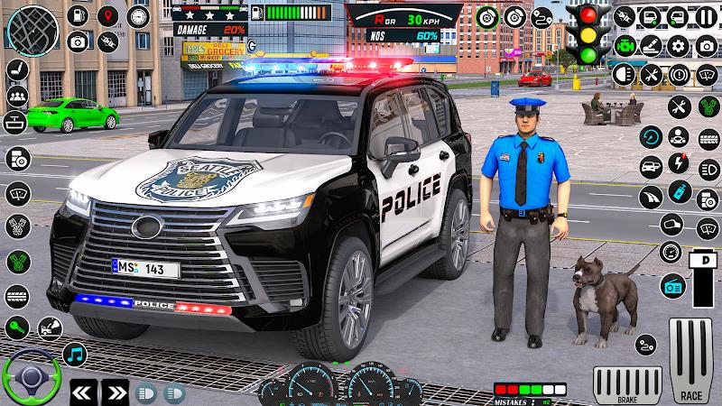 US Police Car Parking - King Captura de pantalla 0