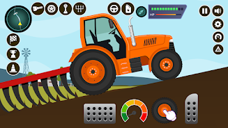 Farm Tractors Dinosaurs Games Zrzut ekranu 0