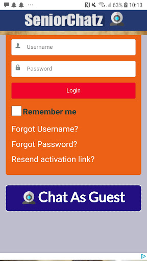 Senior chatz - chat rooms Скриншот 0