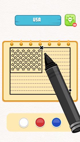 Flag Painting Puzzle Скриншот 1