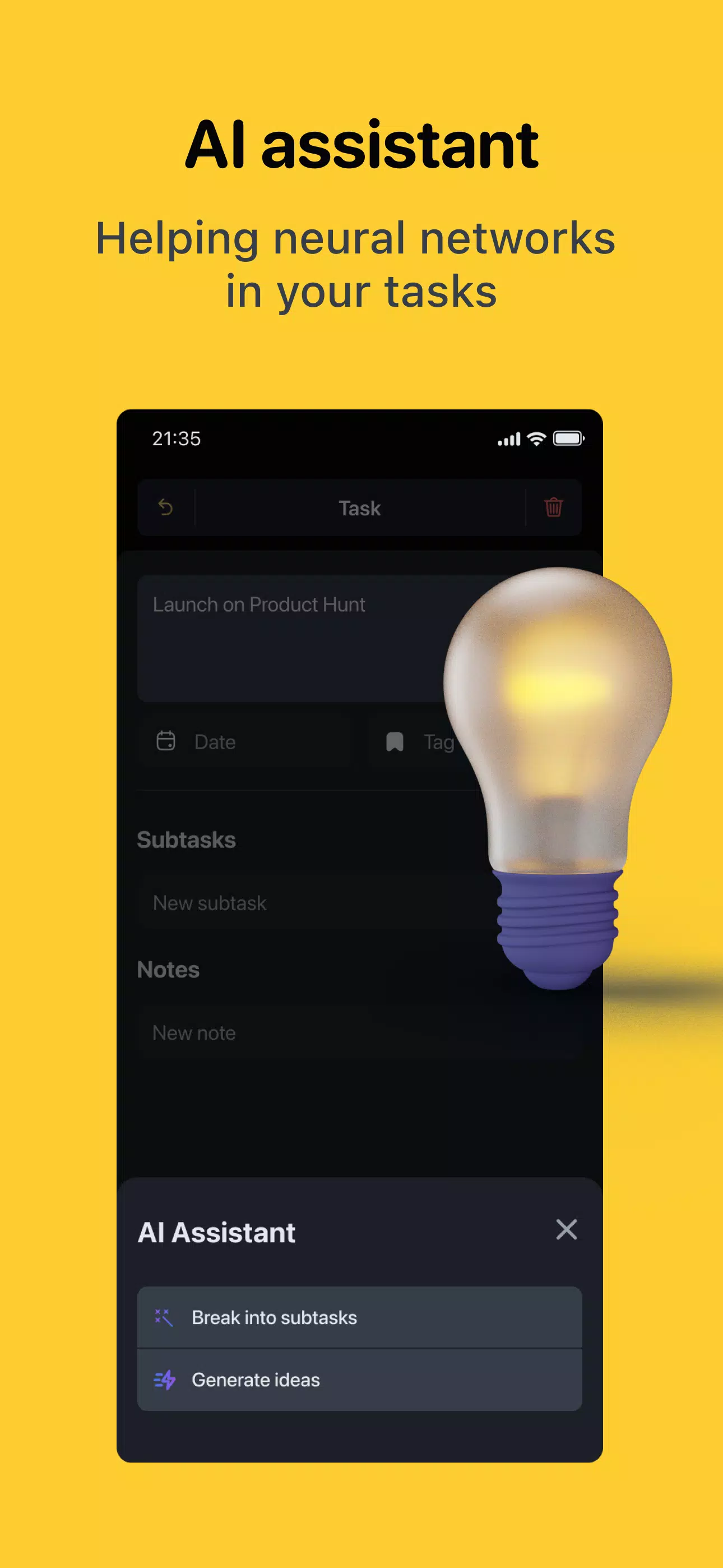 Hubit Plan: task manager Capture d'écran 1