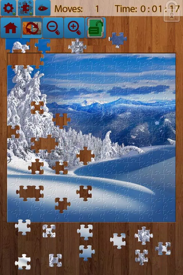 Snow Landscape Jigsaw Puzzles Tangkapan skrin 0