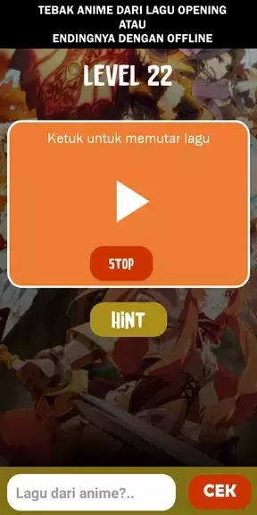 Wibu Elite: Tebak Lagu, Anime, dan Karakternya Zrzut ekranu 0