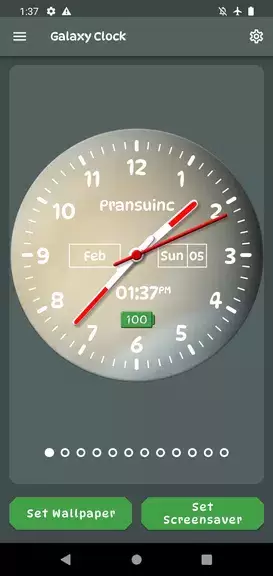 Galaxy Clock Live Wallpapers Tangkapan skrin 0