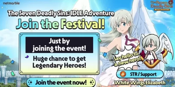 Nouveau personnage alerte: White Wings Elizabeth rejoint sept péchés mortels: aventure inactive