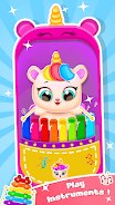 Unicorn Princess Toy Phone Schermafbeelding 0