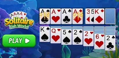 Solitaire Fish World-OceanTrip 스크린샷 0