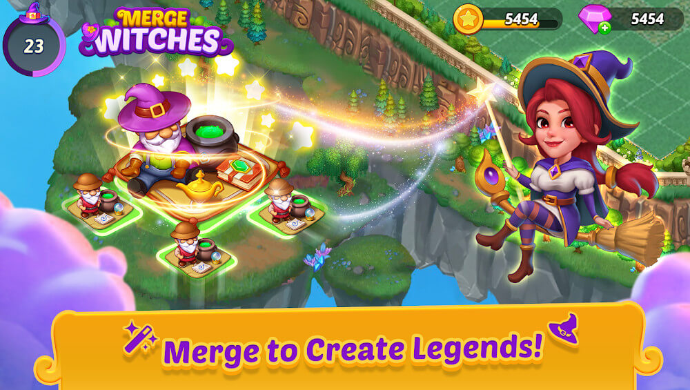 Merge Witches Mod Tangkapan skrin 0