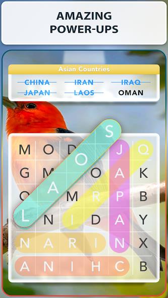 Word Search Nature Puzzle Game Mod ภาพหน้าจอ 2