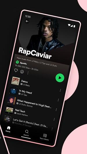 Spotify: música y podcasts Captura de pantalla 1