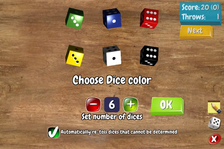 Pocket Dices Schermafbeelding 0