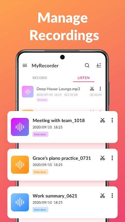 Voice Recorder & Voice Memos Mod Ekran Görüntüsü 3