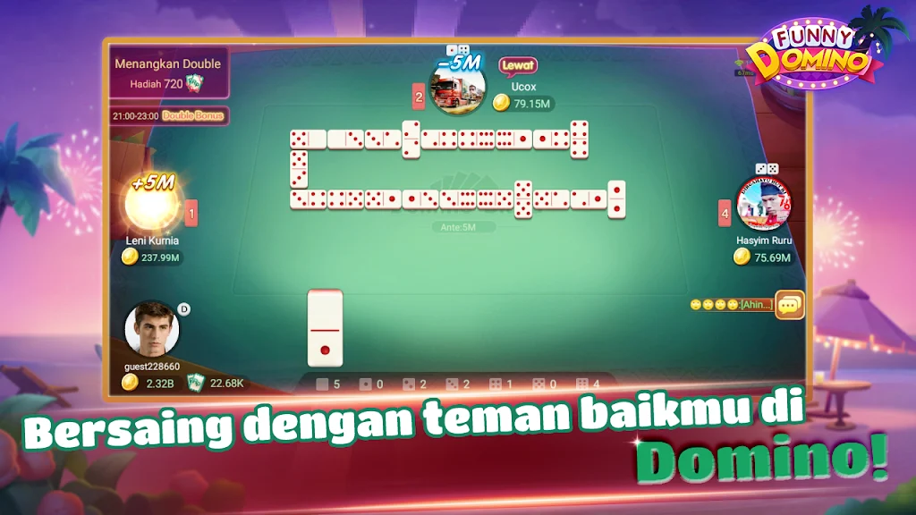 Schermata Funny Domino:Gaple QiuQiu 1