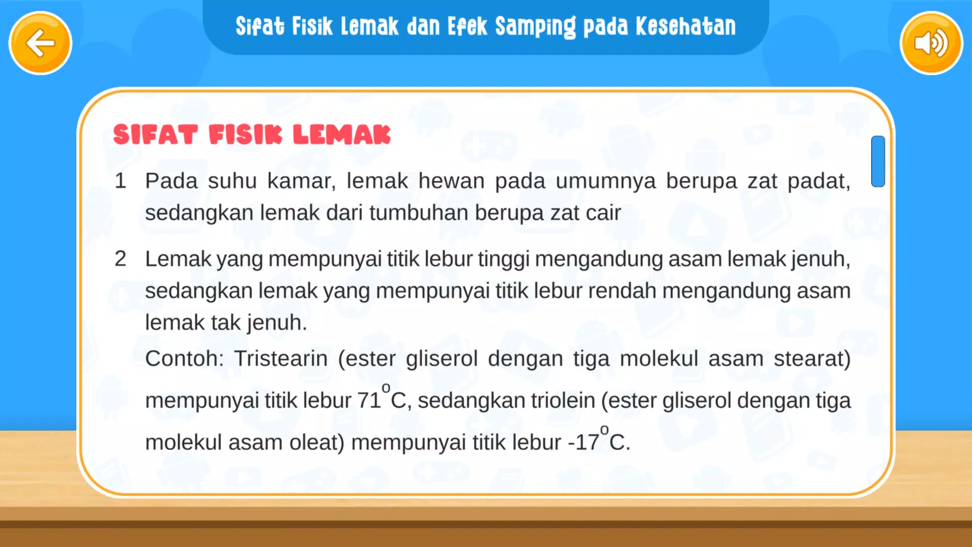 Virtual Lab Reaksi Lemak Screenshot 2