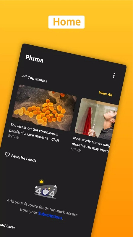 Pluma RSS Reader Schermafbeelding 0