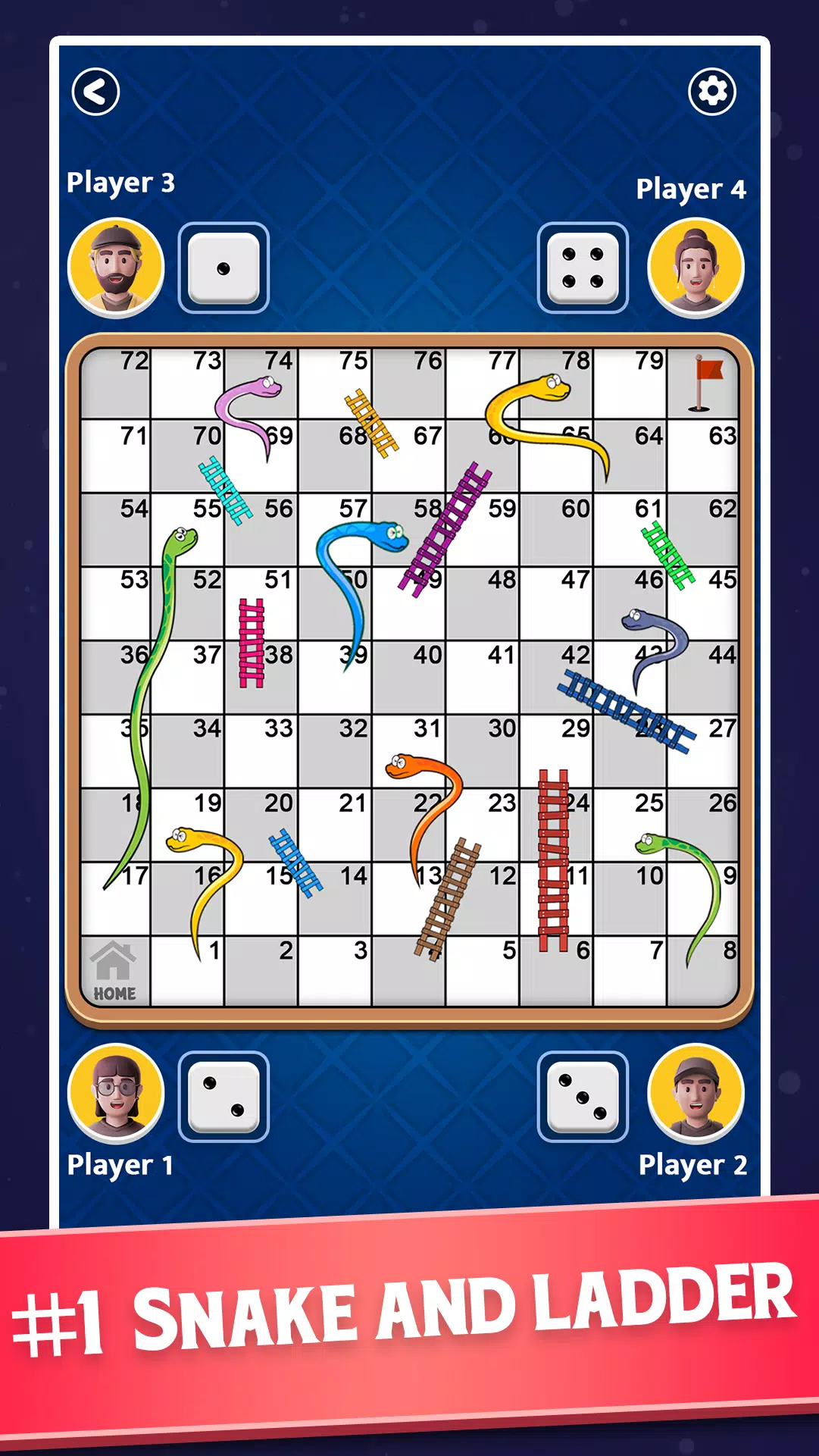 Snakes and Ladders - Ludo Game Zrzut ekranu 1