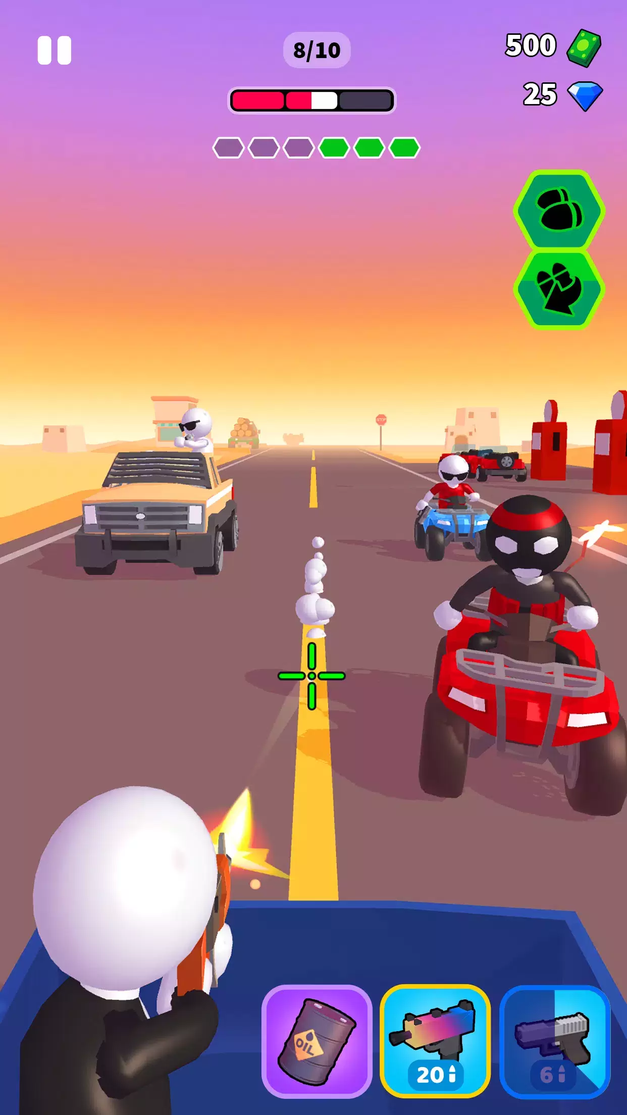 Rage Road - Car Shooting Game スクリーンショット 1