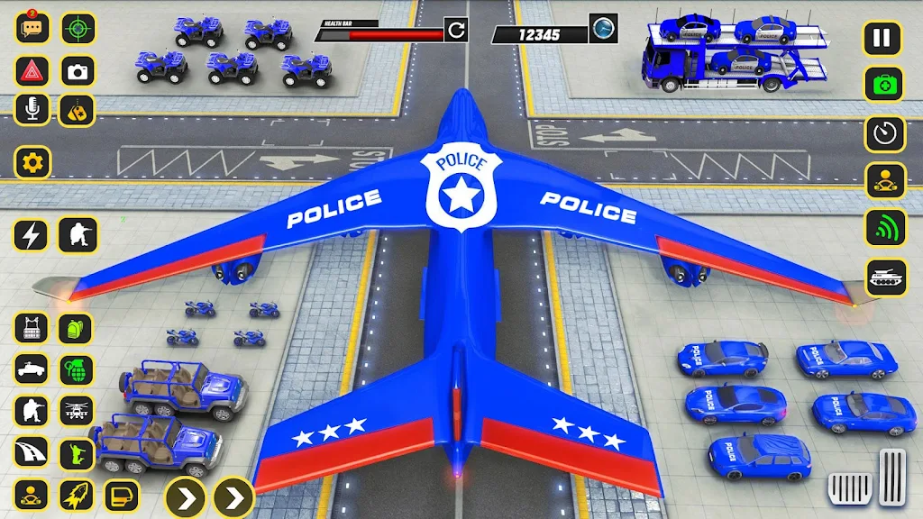 Police Car transporter Game 3D Schermafbeelding 2