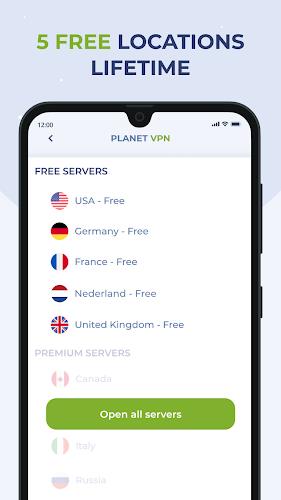 Free VPN Proxy by Planet VPN Captura de pantalla 0