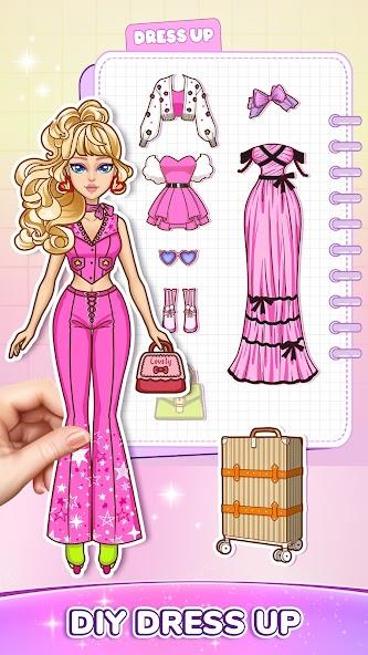 DIY Paper Doll Dress Up Mod Captura de tela 0