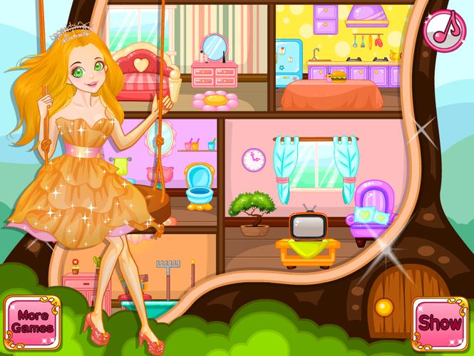 Princess Doll House Decoration Captura de tela 0