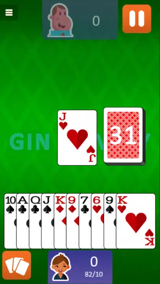 Gin Rummy Free Card Game Ekran Görüntüsü 2