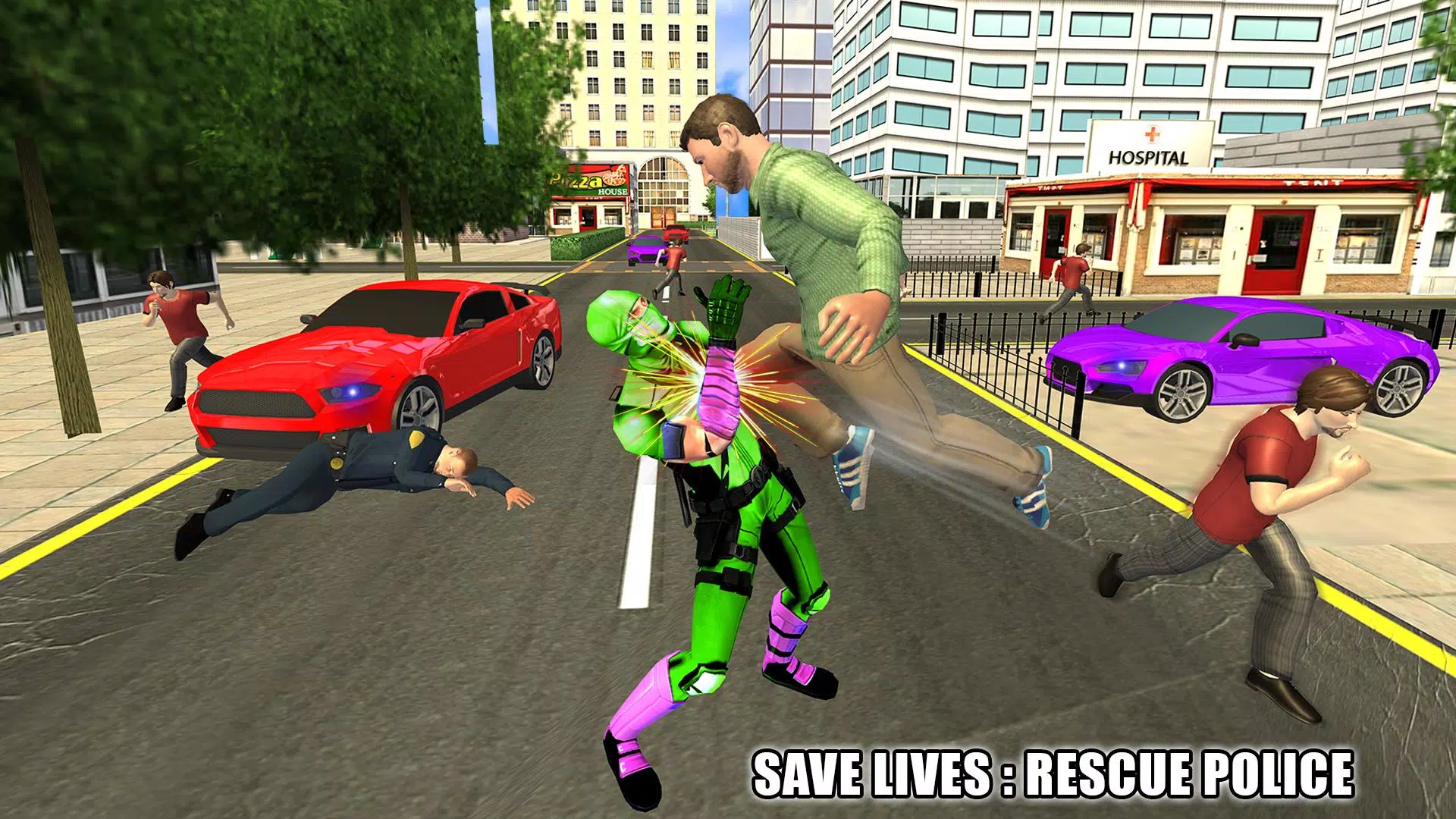 Flying Ninja Hero Crime Chase スクリーンショット 2