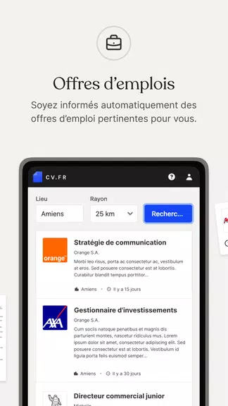 CV.fr : Créer un CV pro應用截圖第2張