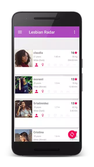 Lesbian Radar - Free dating for girls and women স্ক্রিনশট 1