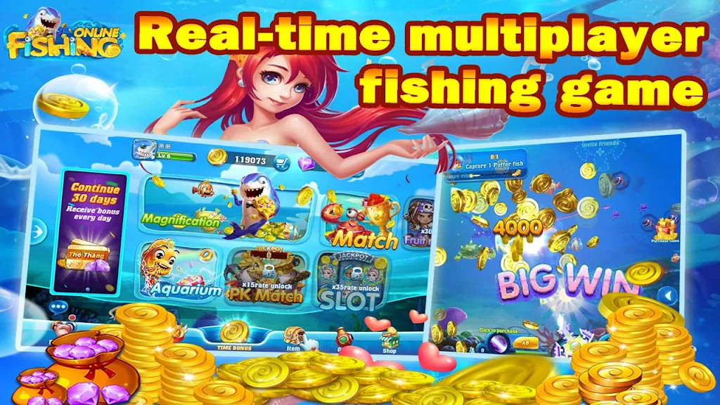 Fishing Online: Classic fish machine, free game 스크린샷 1