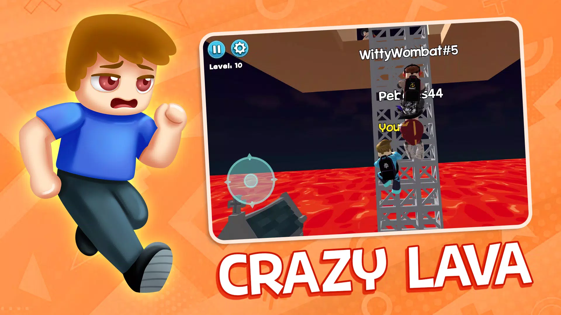 Obby Block World: Lava Fall Tangkapan skrin 2