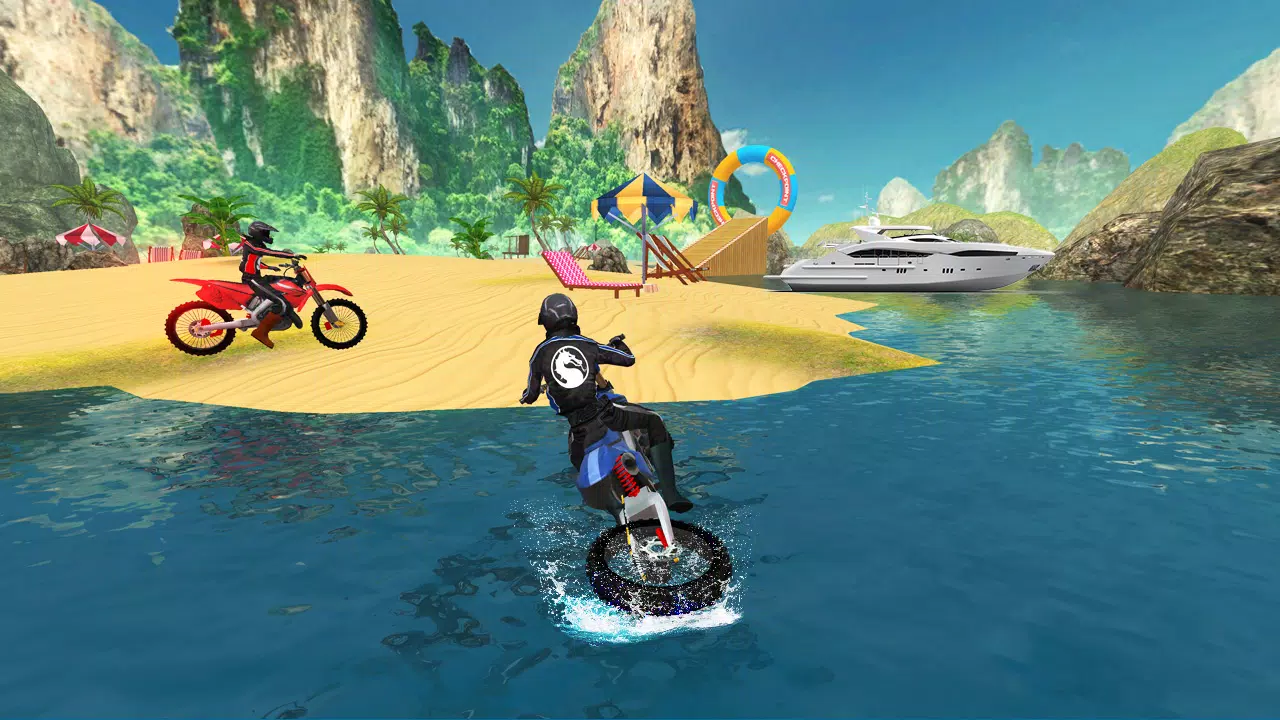 Bike Racing : Water Bike Games Schermafbeelding 3