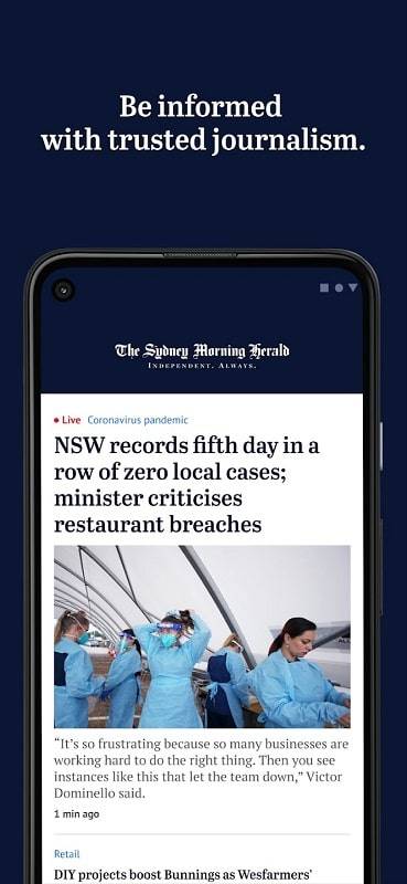 The Sydney Morning Herald Capture d'écran 0