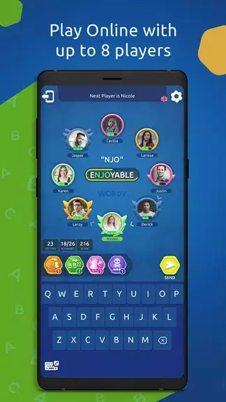 Wordy - Multiplayer Word Game Ảnh chụp màn hình 0