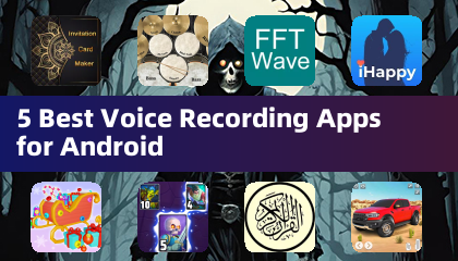 5 meilleures applications d'enregistrement vocal pour Android